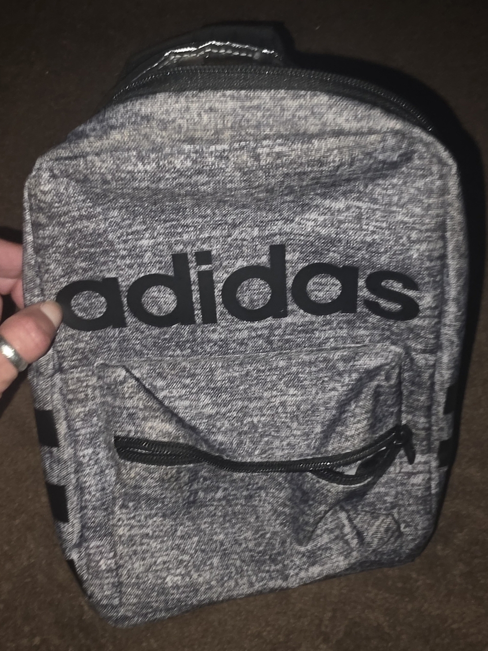 ADIDAS INSULATED Grey/black Everyday LUNCH BOX with Bold Logo